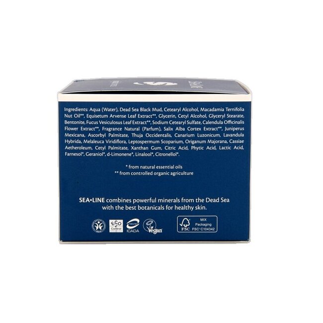 Sea-Line Masque visage et enveloppement corporel à la boue noire 225 ml