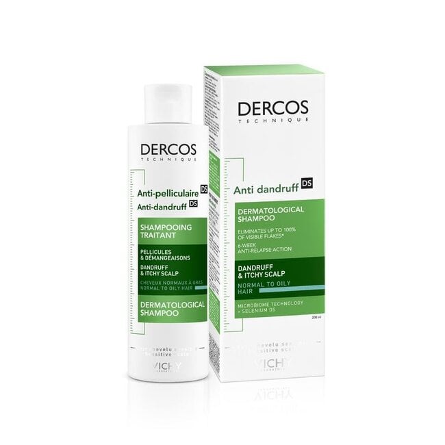 Dercos shampoo anti-roos normaal tot vet haar 200 Milliliter