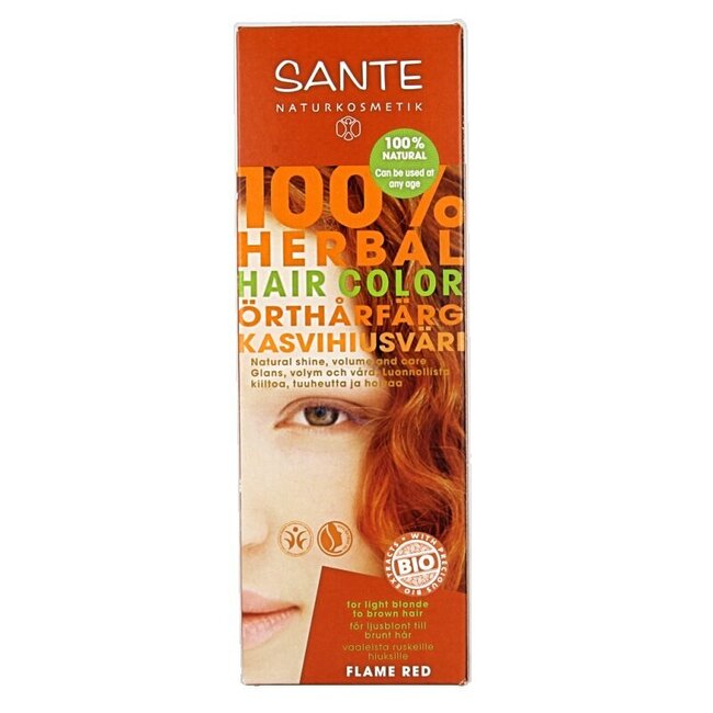 Sante Haarverf vlammend rood BDIH 100 Gram