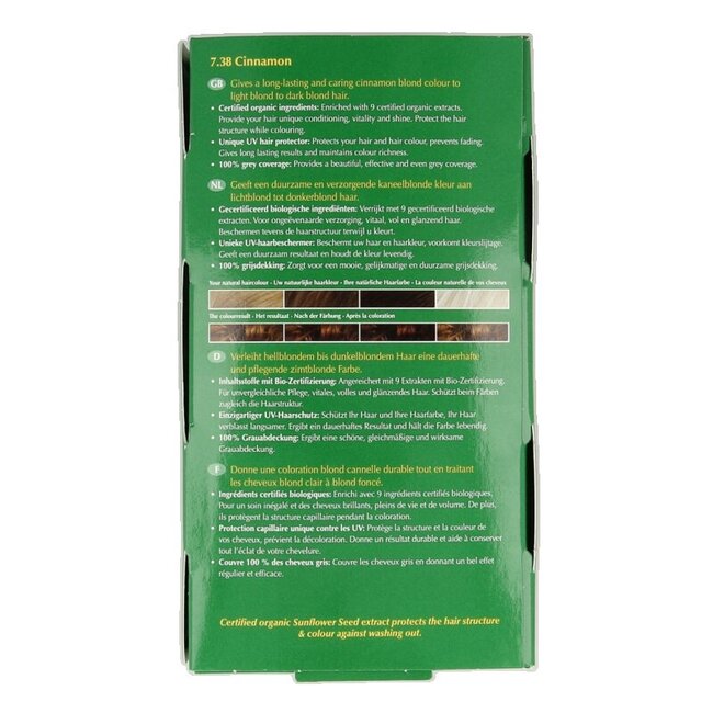 Henna Plus Long lasting colour 7.38 cinnamon 100 Milliliter