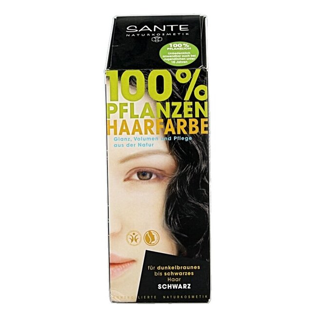 Haarverf zwart BDIH  100 Gram