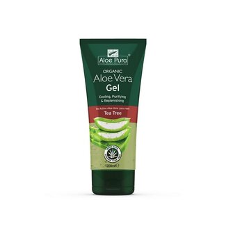Optima Aloe pura aloe vera gel organic tea tree 200 Milliliter