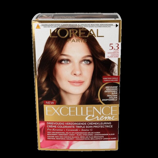 Excellence creme 5.3 licht goudbruin 1 Set