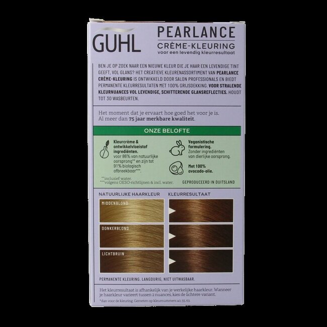 Guhl Pearlance Coloration Crème Intensive 67 Blond Foncé Doré 1 Set