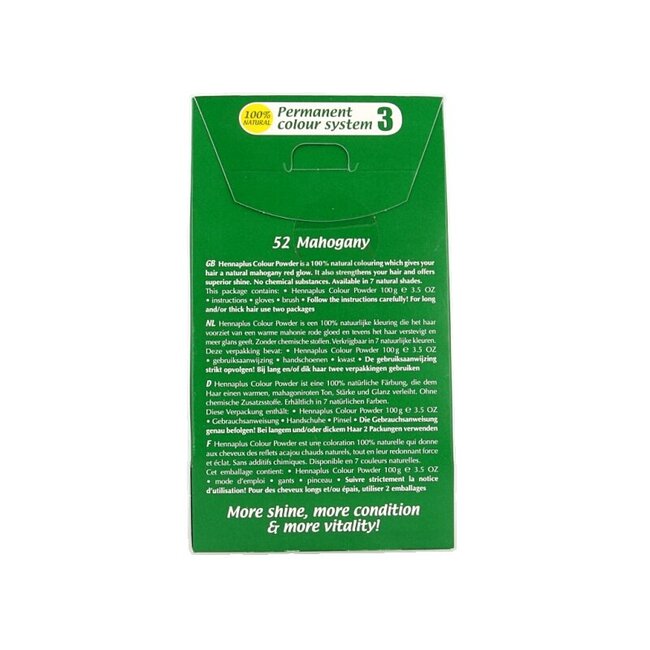 Henna Plus Colour Powder 52 Acajou 100 g