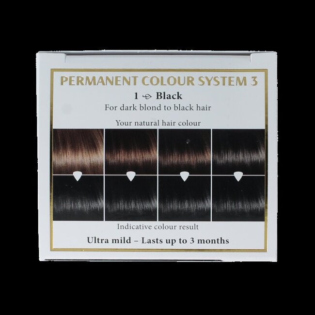 Hairwonder Long lasting colour 1 black 100 Milliliter