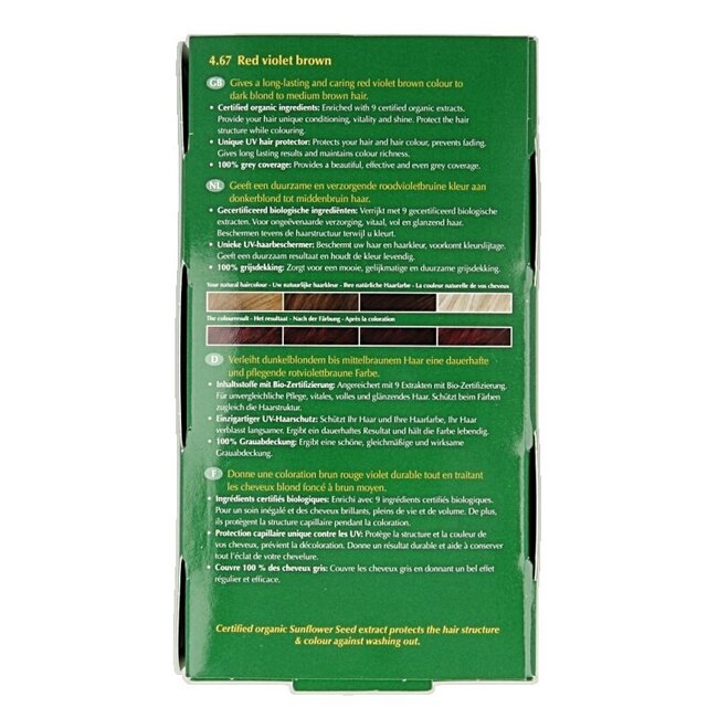 Henna Plus Long lasting colour 4.67 red violet brown 100 Milliliter