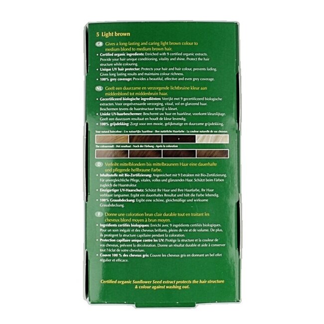 Henna Plus Long lasting colour 5 light brown 100 Milliliter