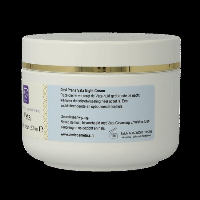 Crème de nuit Holisan Vata Devi 200 ml