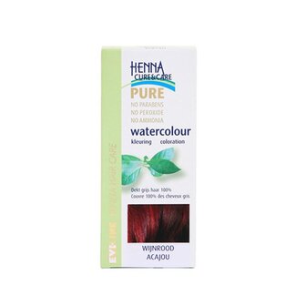 Henna Cure&Care Watercolour wijnrood  5 Gram