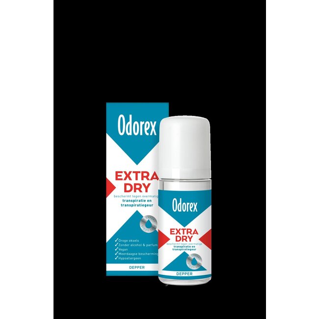Odorex Extra Dry Applicateur Tampon 50 ml
