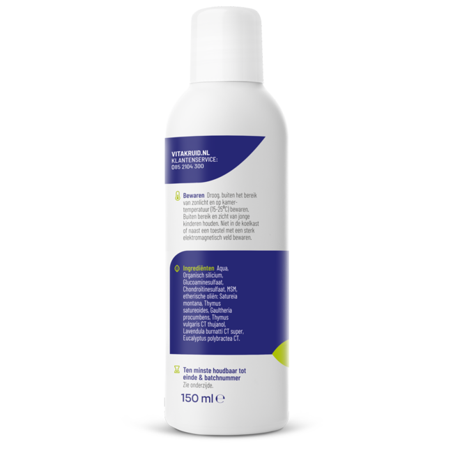 Vitakruid GlucoSil Glucosamine Chondroitine MSM Silicium Gel 150 Milliliter