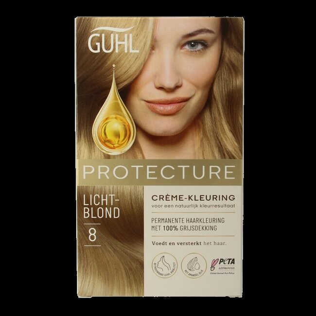 Beschermende cremekleur 8 lichtblond  1 Set