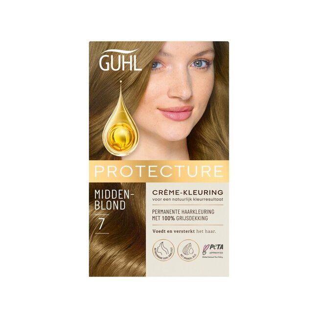Beschermende cremekleur 7 midblond  1 Set