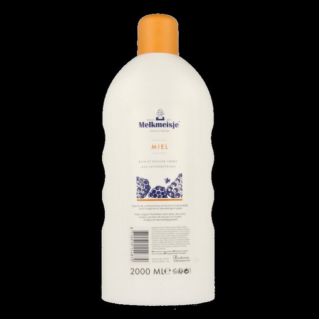 Melkmeisje Bad en douche honing 2 Liter