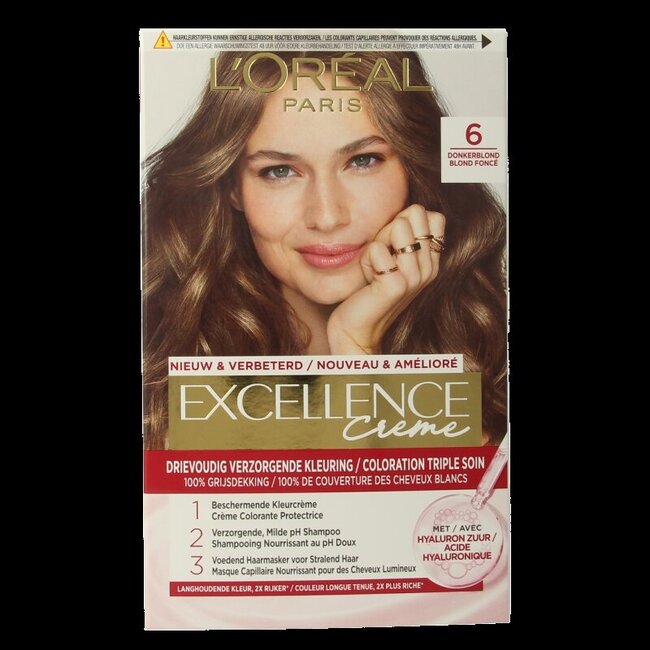 Excellence 6 donkerblond 1 Set