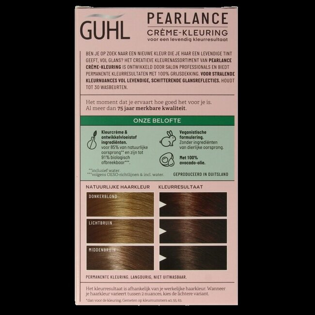 Guhl Pearlance intensieve cremekleur 52 licht goudbruin 1 Set