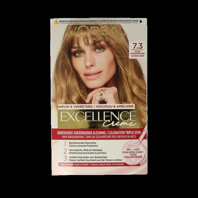 Excellence creme 7.3 goudblond 1 Set