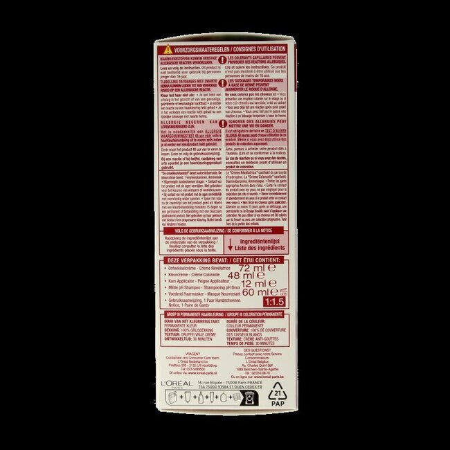 Excellence Crème 7.3 Blond Doré 1 Set