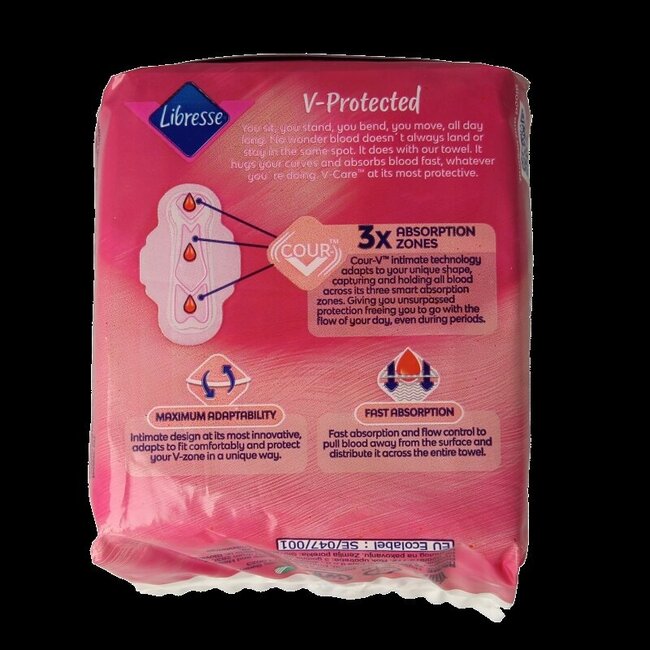 Libresse Ultra Normal avec ailettes 14 pièces