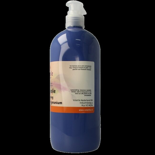Huile de massage relaxante Volatile lavande géranium 1 litre