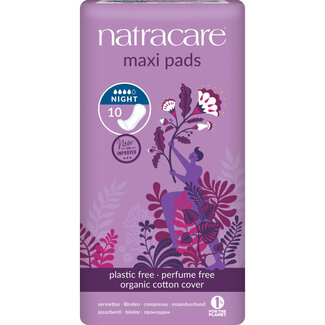 Natracare Maandverband nacht 10 Stuks