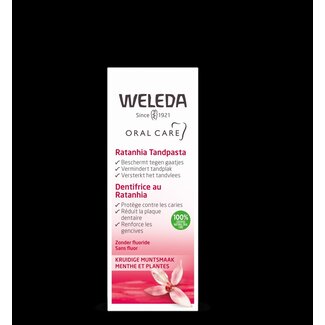 Weleda Oral care ratanhia tandpasta 75 Milliliter