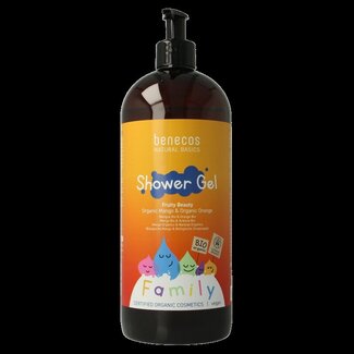 Benecos natural beauty Natural shower gel family size fruity beauty 950 Milliliter