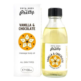 Zoya Goes Pretty Massage body oil vanilla & chocolate 100 Milliliter