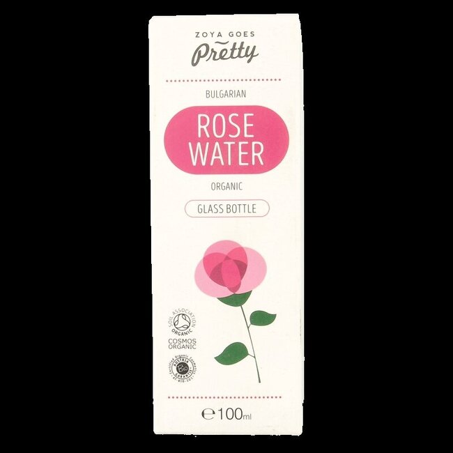 Organic rose water glass bottle 100 Milliliter