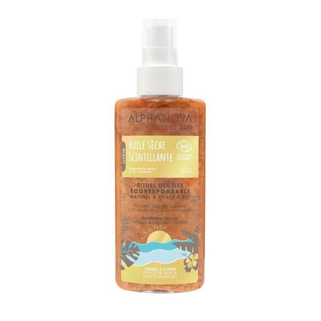 Sun bio shimmering dry oil organic 125 Milliliter
