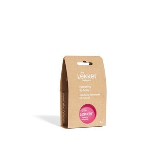 Lekker Company Natuurlijke lippenbalsem raspberry 8 Gram