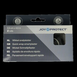 Joy2protect Joy2protect Pansement auto-adhésif 2,5 cm x 4,5 m 2 rouleaux