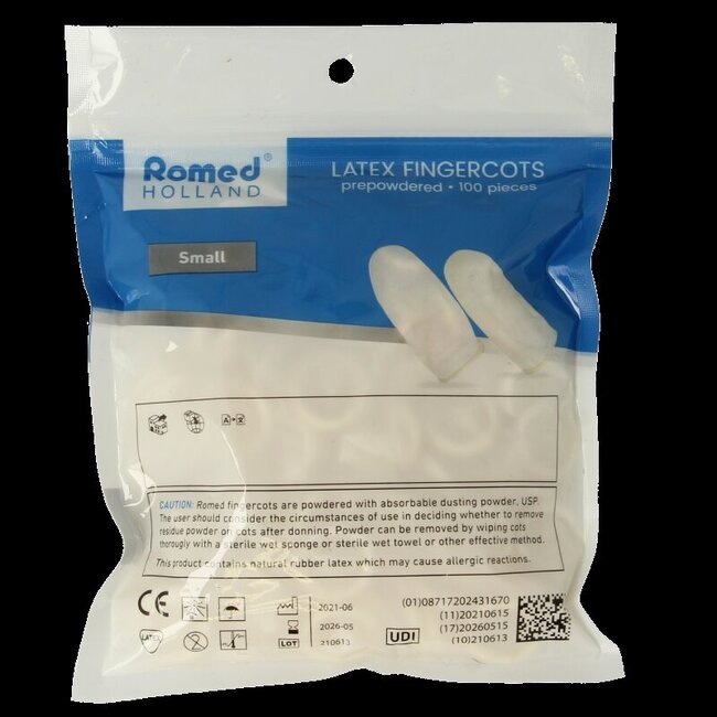 Romed Vingercondooms latex S 100 Stuks