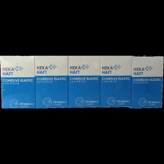 Hekahaft Cohesive windsel 4m x 8cm 5 Stuks
