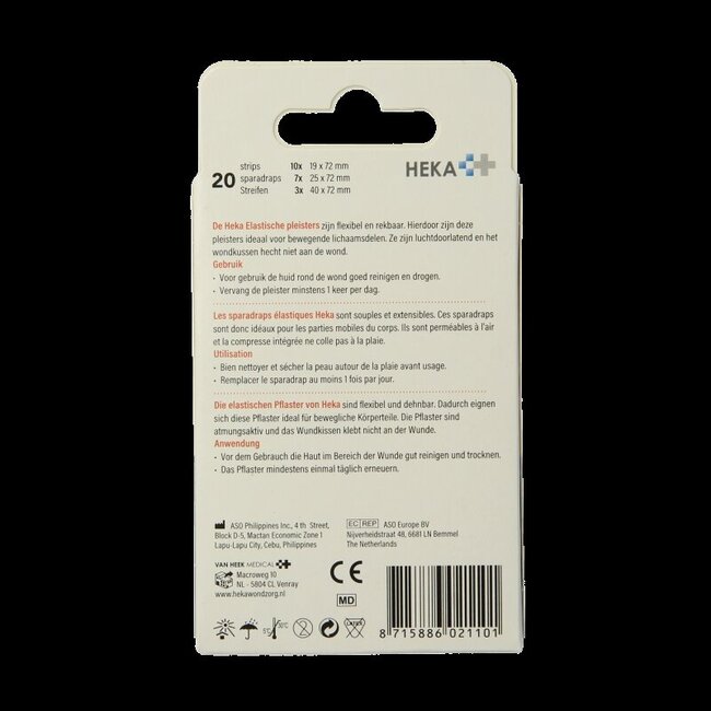 Heka Elastische pleister mix 20 Stuks