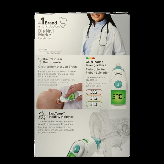 Thermomètre auriculaire Braun 1R 1 pièce
