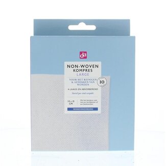 DA Kompres non-woven 10 x 10cm 10 Stuks
