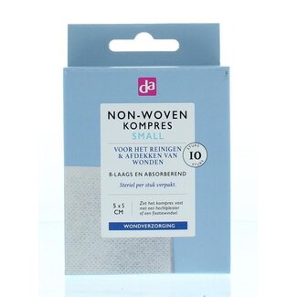 DA Kompres non woven 5 x 5cm 10 Stuks