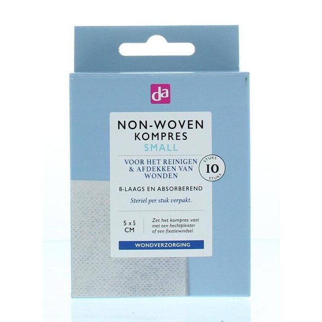 Kompres non woven 5 x 5cm 10 Stuks