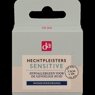 DA Hechtpleisters sensitive 5m x 2.50cm 1 Stuks