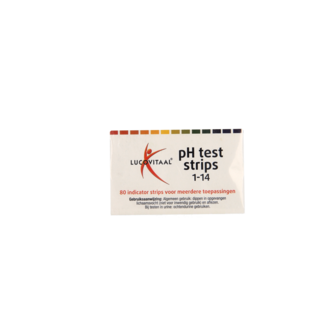 Lucovitaal Zuurbase PH test strips 80 Stuks