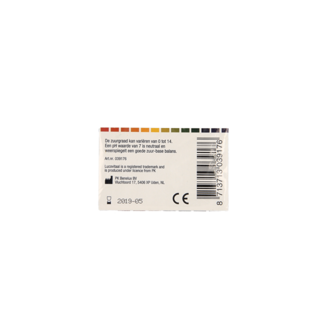 Lucovitaal Zuurbase PH test strips 80 Stuks