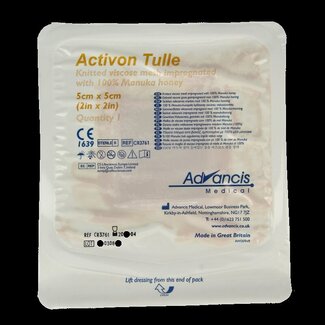 Advancis Pansement de gaze au miel de manuka Advancis Activon 5 x 5 1 pièce