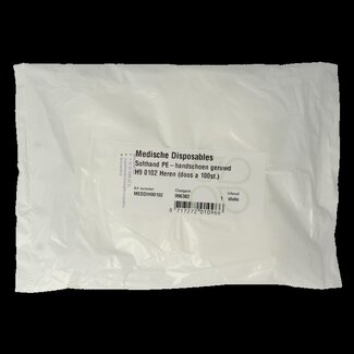 Softhand Softhand Onderzoekshandschoen soft polyester heren 100 Stuks
