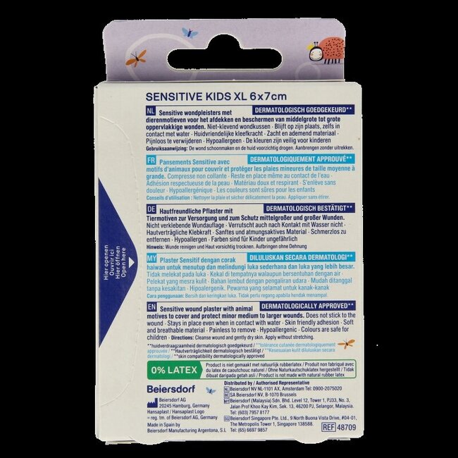 Hansaplast Sensitive Kids XL 10 pièces