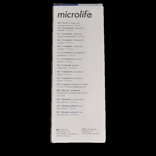 Brassard souple Microlife pour bras taille S (17-22 cm) 1 pièce