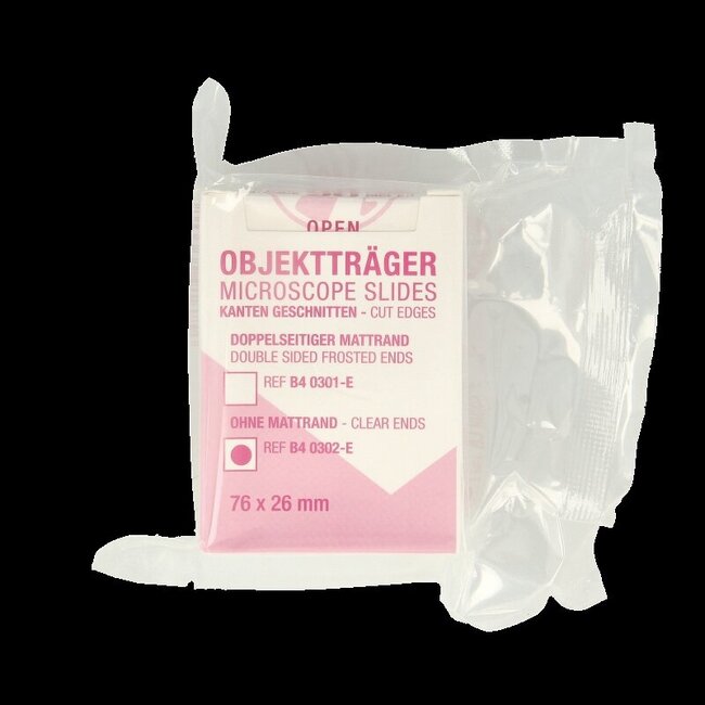 Objectglaasje 75 x 26 helder 50 Stuks