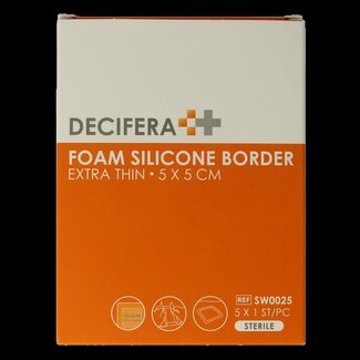Decifera Decifera Foam border 5 x 5 cm 5 pièces