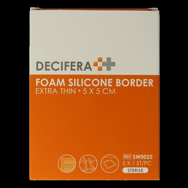 Foam border 5 x 5cm 5 Stuks